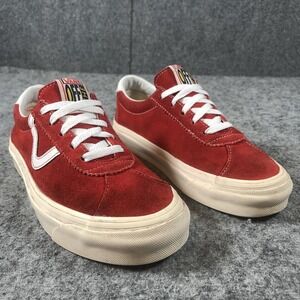 Vans Style 73 Skate Shoes Womens Size 8 Red Suede Low Top Ultracush‎ Classic